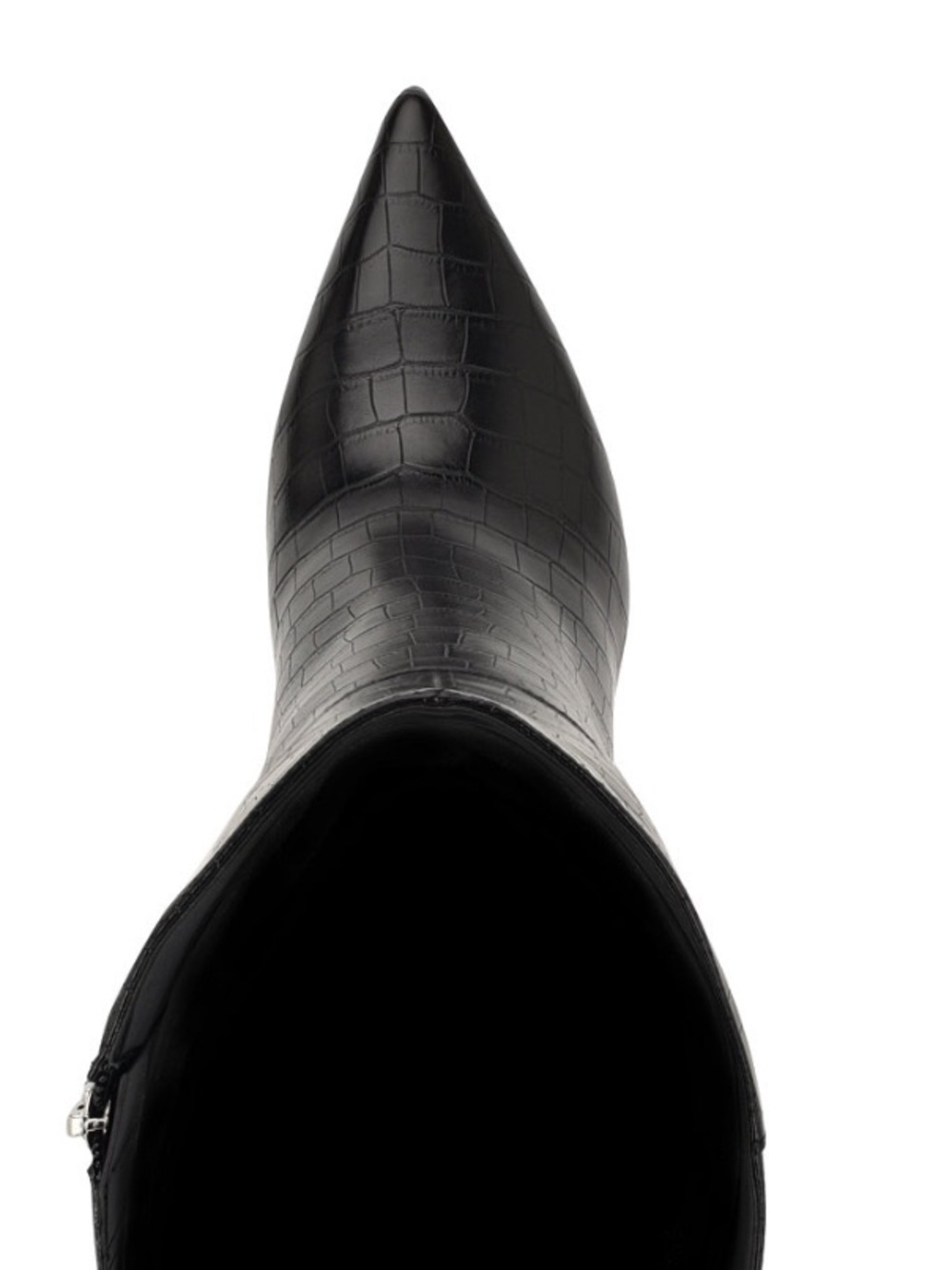Dark Wine Croco - GUESS Dark Wine Croc-Embossed Pointed-Toe Over-the-Knee Boot - Picture 4 of 4